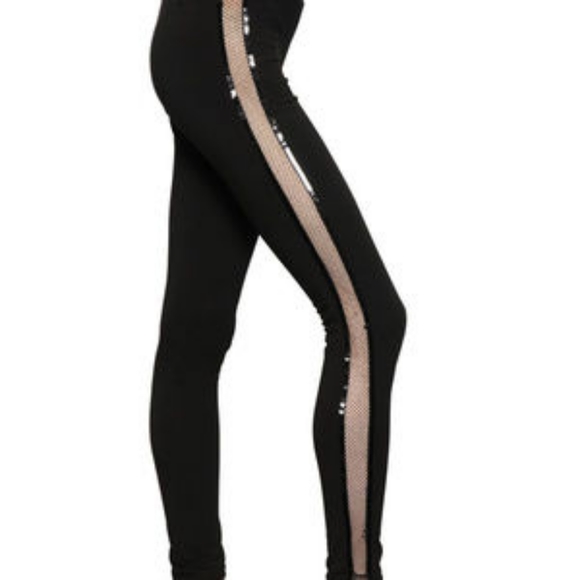 Versace Pants - Versace black gym leggings with sequin size S-M